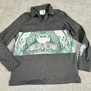 Adidas Reiichi Tanaami Polo Shirt M Black Long Sleeves